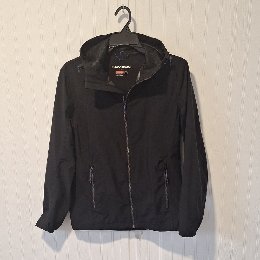 Hawke & Co Men's Black Hooded Jacket - Lightweight & Functional size S - Picture 4 of 9